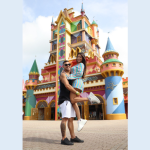 Non Stop registra os sorrisos e a energia de Jaque Sobrinho e Diego em um roteiro cheio de diversão e romance em Santa Catarina. (CRÉDITOS: @eutonoparque)